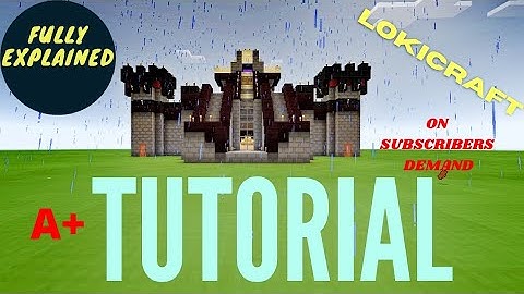 HOW TO MAKE TECHNO GAMERZ CASTLE IN LOKICRAFT ( FULLY EXPLAINED ) (ON SUBSCRIBERS DEMAND) TUTORIAL
