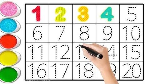 “🌈 Learn Numbers 1–20 ✨ | Fill the Numbers for Kids💖 | 🎨Fun Counting Activity”