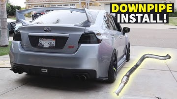 Subaru WRX STI DOWNPIPE EXHAUST Install!
