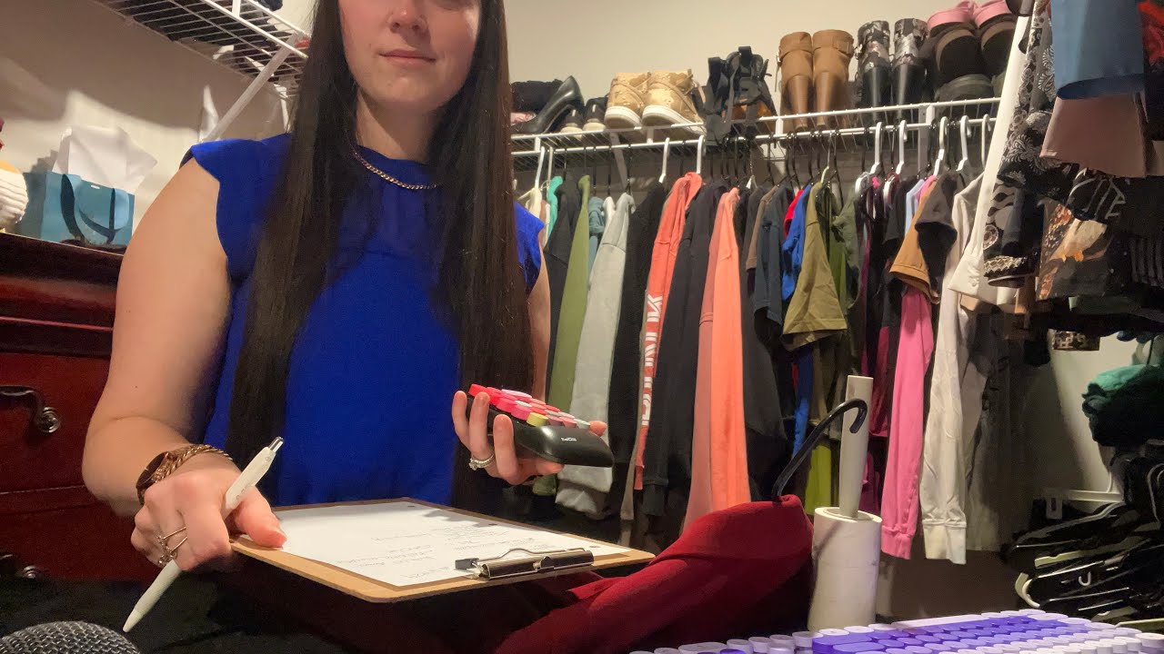 ASMR Thrift Store Employee Training | Fabric, Writing, Typing, Lint Rolling Sounds