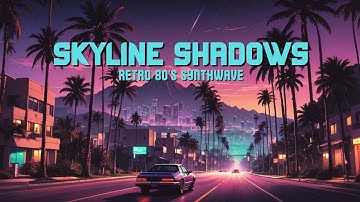 Skyline Shadows | Retro 80s Synthwave Night Drive Music