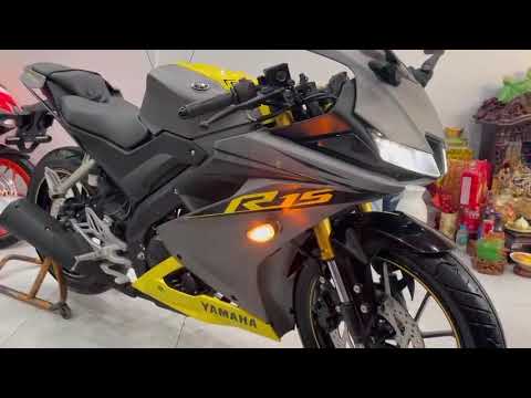 Video Bán xe Yamaha R15 V3 cũ đời 2021 giá rẻ màu vàng, anh... - youtube