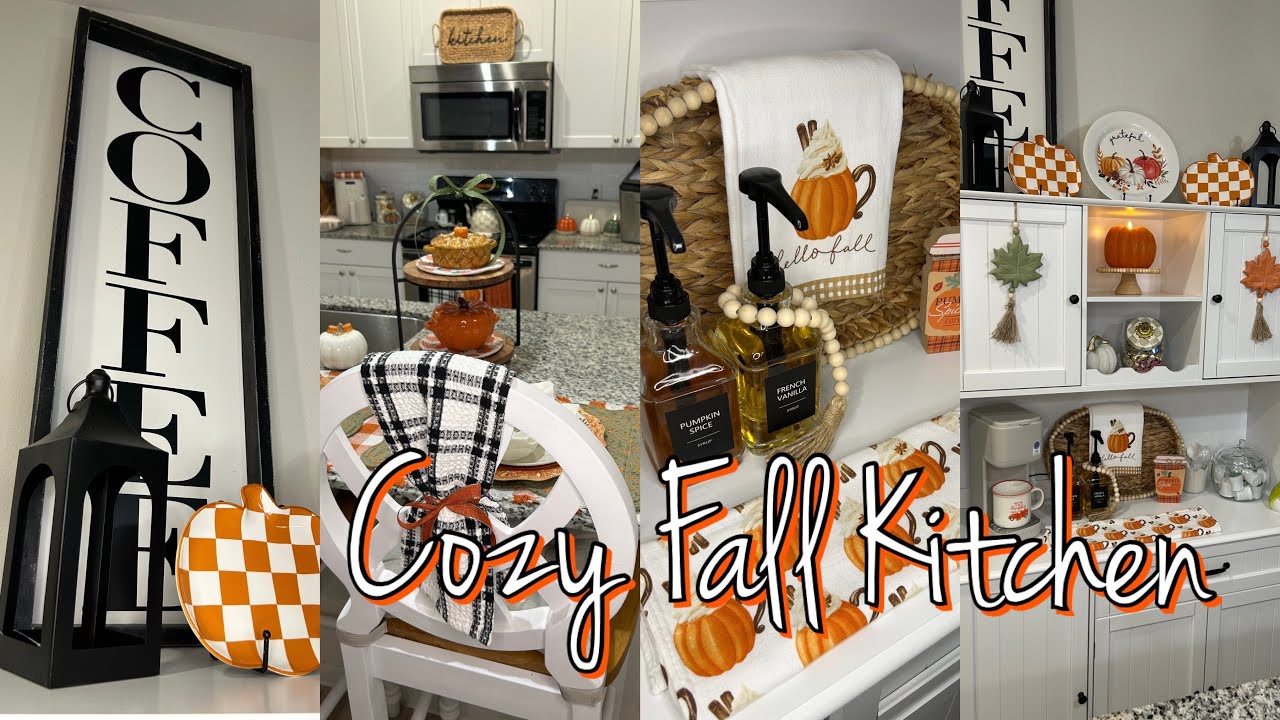 Cozy Fall Kitchen // Realistic Fall Hallmark Movie Kitchen // 2025 #homedecor #falldecor #cozydecor 