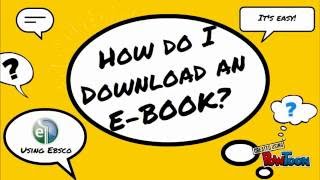 Ebsco E-books Download Tutorial
