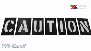 Letter Number PVC Stencil Interlock Disassemble Black For Spurt Draw