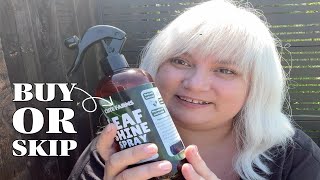 Leaf Shine Spray Before vs After Side by Side Comparison