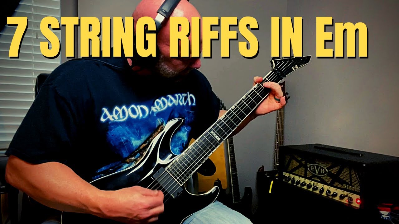 7 String Metal Riffs in E Minor (Lesson with Tone Talk)