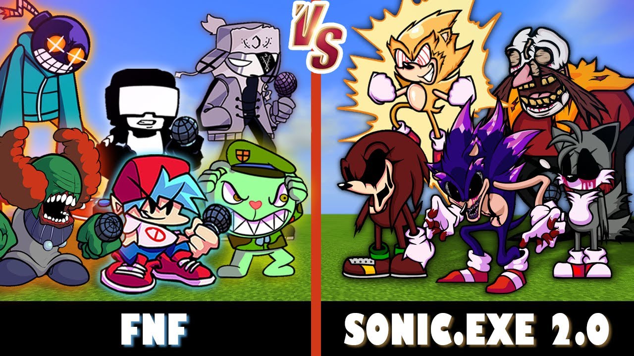 EXE: Normal/Fake [FNF Sonic.EXE V2] [FANMADE] V2 Minecraft Skin