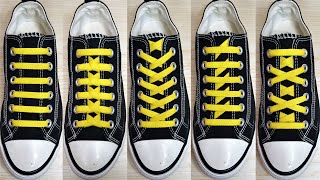 5 most popular shoelace tricks for everyday life, Shoe lacing styles