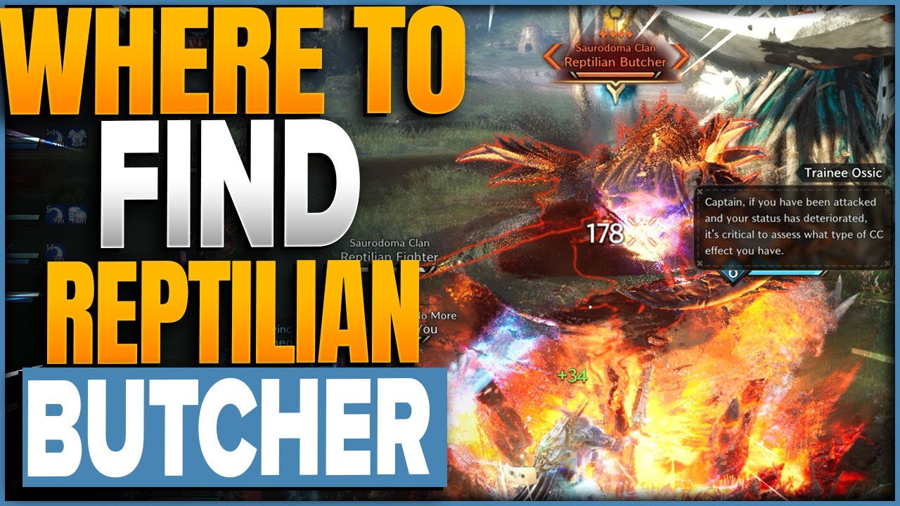 Where To Find Reptilian Butcher & Thick Reptilian Tail In Throne & Liberty