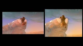 Ice Age Hot Foot Wide-Screen vs. Full-Screen