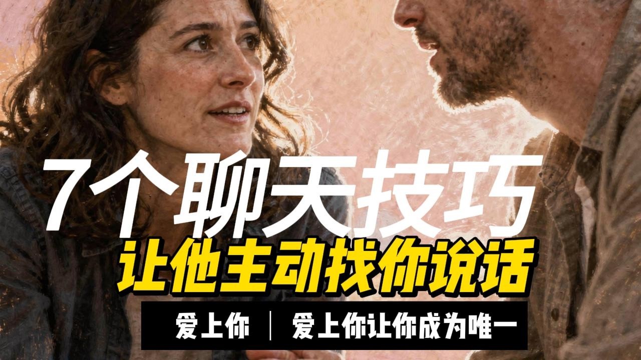 7個聊天技巧，讓他主動找你說話