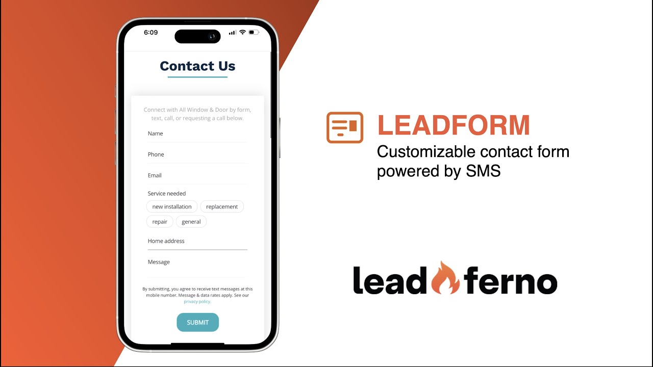 Leadform - customizable website form with SMS - YouTube