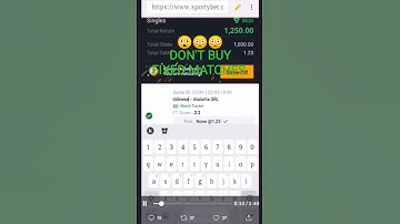 Guys if you are planning to buy fixed matches watch this video first. And you