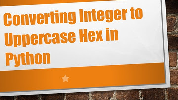 Converting Integer to Uppercase Hex in Python