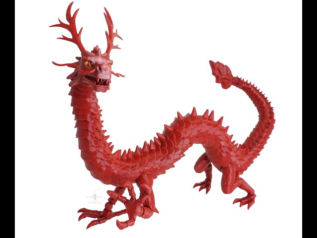 Lung 3D Printed Oriental Dragon - YouTube