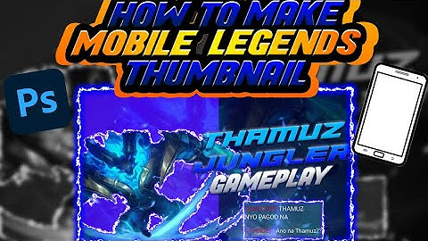 How to Make Mobile Legends Thumbanail in Photoshop Mobile - Thumbnail Tutorial