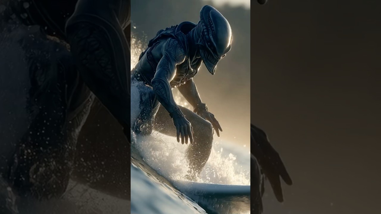 Surfing Alien T-Shirt 