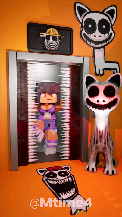 Download lagu Mouth Elevator VS Monster Monkey & Smile Cat & Aphmau | Minecraft & Zoonomaly