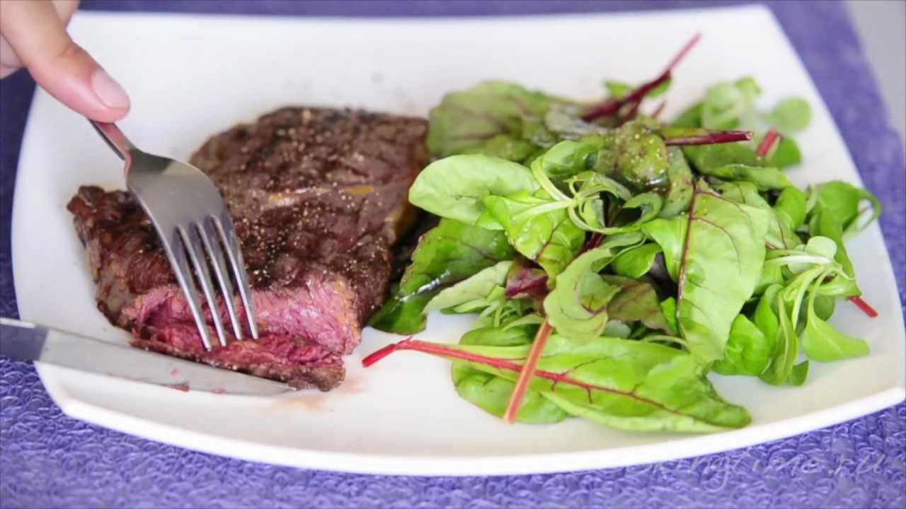 СТЕЙК РИБАЙ - как готовить мясо - легкий рецепт - YouTube