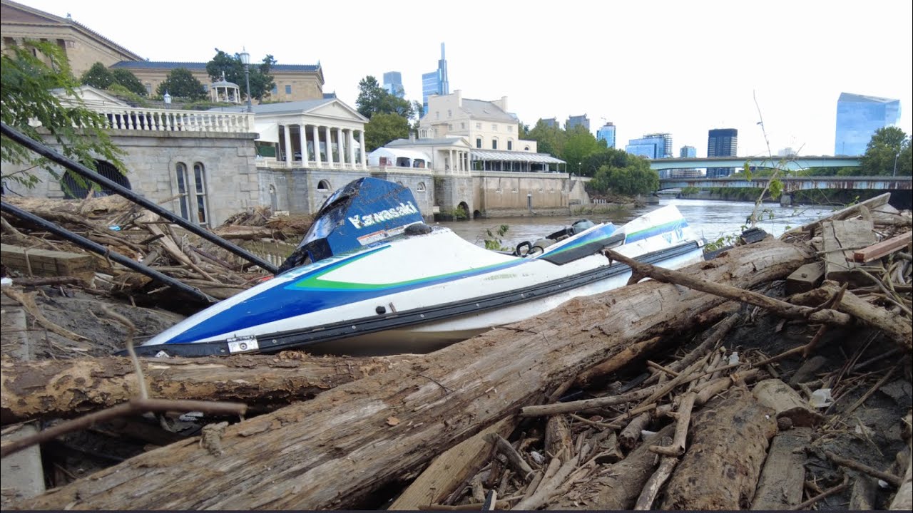 FLOOD DAMAGE UPDATE PHILADELPHIA BOATHOUSE ROW VINE STREET EXPRESSWAY 