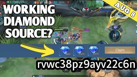 8 NEW WORKING ML DIAMOND REDEEM CODE - How To Get Free Redemption Code Diamond ML || Mobile Legends