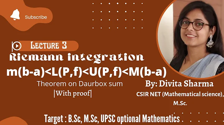 U(P,f)|L(P,f) are bounded|theorem on Daurbox sum|Riemann integration| B.Sc 3rd year|UPSC optional|L3