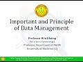 Data Management and Data Analysis