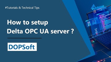 Delta HMI OPC UA Server function Setup