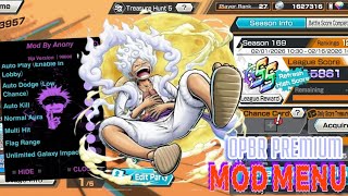 One piece bounty Rush Premium Mod Menu Version 90000 •God Mode •Auto Kill #opbr #cheat #opbrhack 