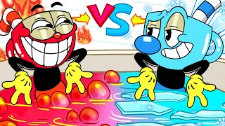 [Cuphead Animation] Cuphead Hot And Cold | Cuphead VS Mugman |Challenge The Cuphead Show Animation