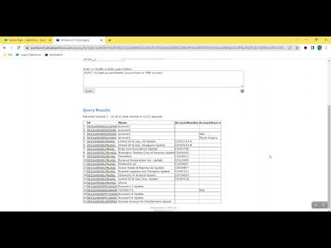 Query using Workbench   Normal Query vs Bulk Query