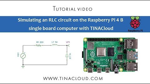 Online Simulation of an RLC circuit on Raspberry Pi 4B
