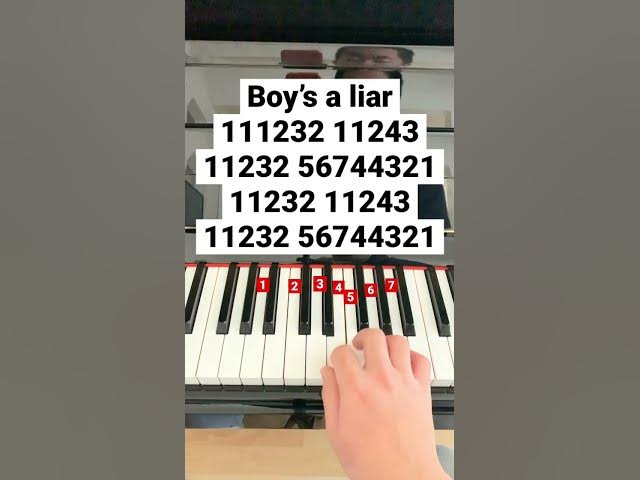Boy’s a liar #piano #pianomusic #pianotutorial #pianocover #pianolessons #boysaliar