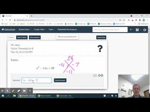 DeltaMath: Factor Polynomials 1