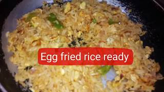 Egg fried rice with leftover rice || Madhuri