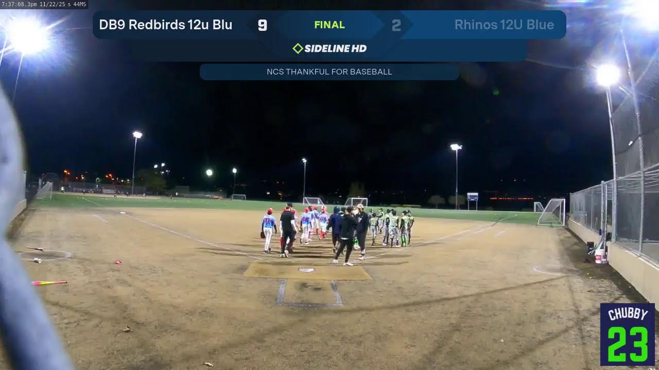 Rhinos 12U Blue🦏 @ DB9 Redbirds 12u Blu (2025.11.22)