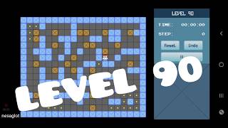 Classic Sokoban Level 90 | without UNDO | Solution 1 - 90