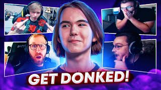 PRO PLAYERS & STRS REACT TO DONK INSANE PLAYS! screenshot 5