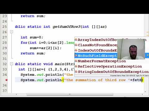 lesson(16):worksheet7(working with two dimention array) part1 - YouTube