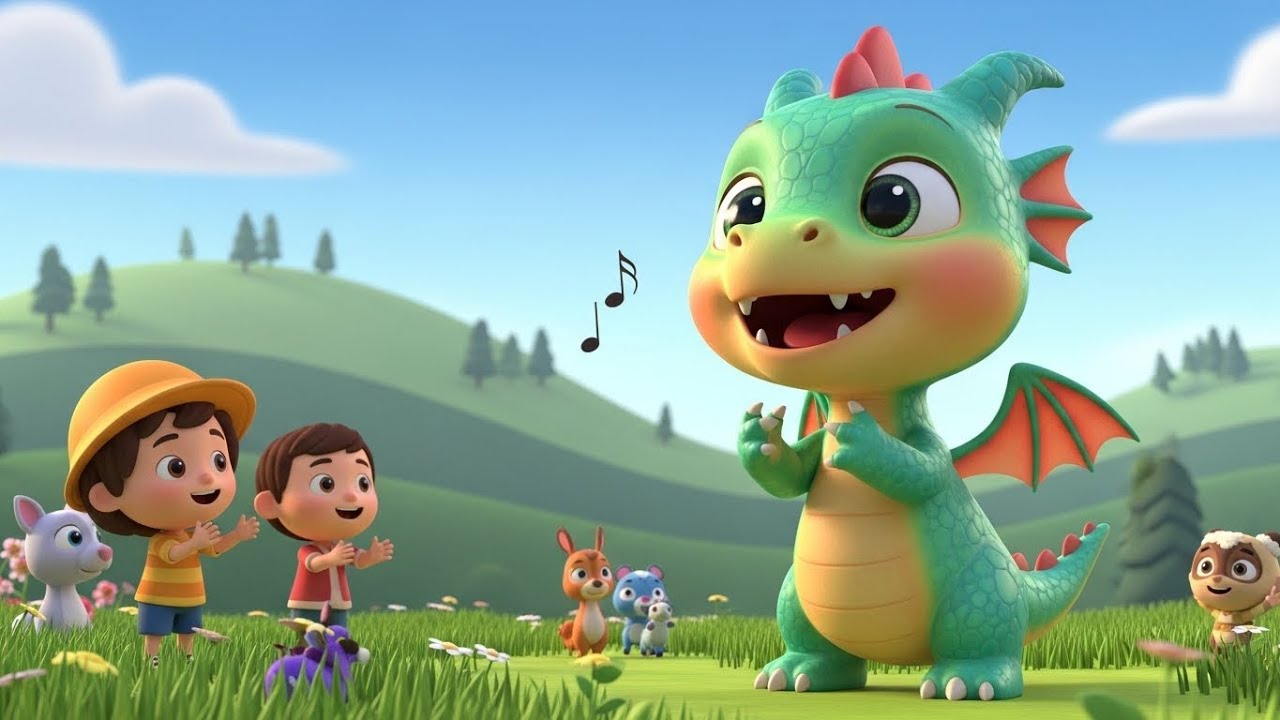 Baby Dragon Fly Song | Fun Counting & Magical Adventure for Kids | Nursery Rhyme 🐉✨