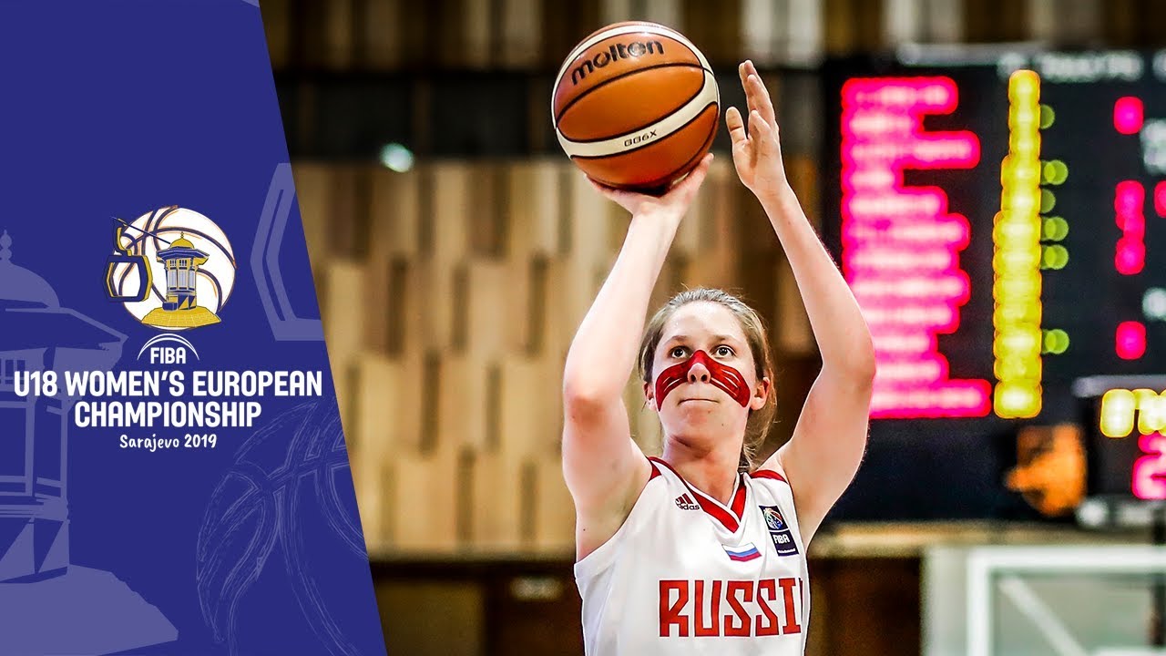 Russia v Latvia - Full Game - FIBA U18 Women's European Championship 2019 oceania insignia