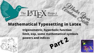 Latex tutorial: 3.2 mathematical typesetting in latex  part 2