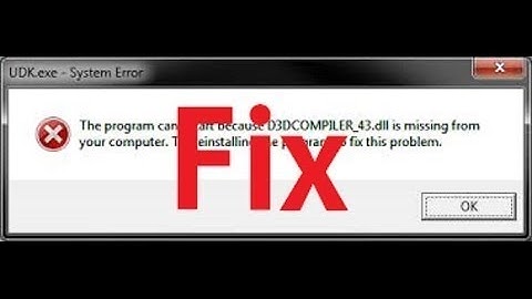 How to fix d3dcompiler_43.dll missing error for NFS 2012