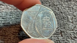 2022 United Kingdom 50p Coin - Platinum Jubilee • Values, Information, Mintage, History, and More