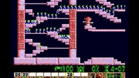 Fun 14 Room With No Exit - 6649 Frames (Lemmings Genesis TAS)