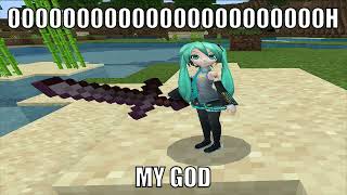 Miku is placing blocks and sh*t