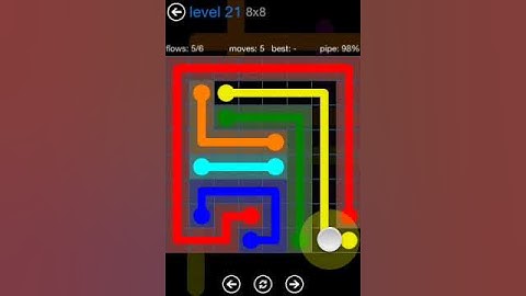 Flow Free 8x8 Level 21 walkthrough Bonus Pack