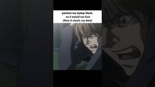 Kuso deathnote deathnoteedit lightyagami anime relatable fypviral
