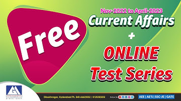 FREE CURRENT AFFAIRS+ONLINE AEE-MOCK EXAM  | GM ACADEMY | APPSC & TSPSC | AEE, AE & POLY. LECT